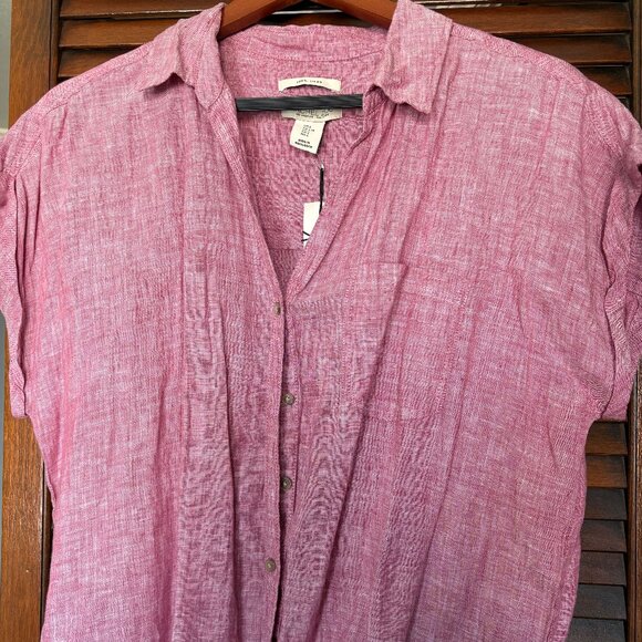 Linen Button Down Shirt - Picture 1 of 2